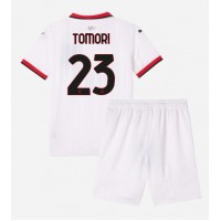 Dětský fotbalový dres AC Milan Fikayo Tomori #23 2024-25 Venkovní Krátký Rukáv (+ trenýrky)